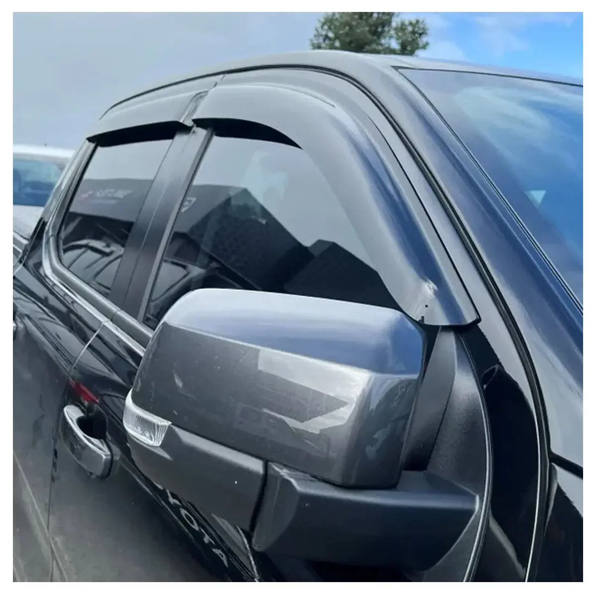 Sun Rain Guard Window Visor Weathershield For Ford Ranger Raptor 2015-2022 Double Cabin Wind Dflector Car Styling Accessories