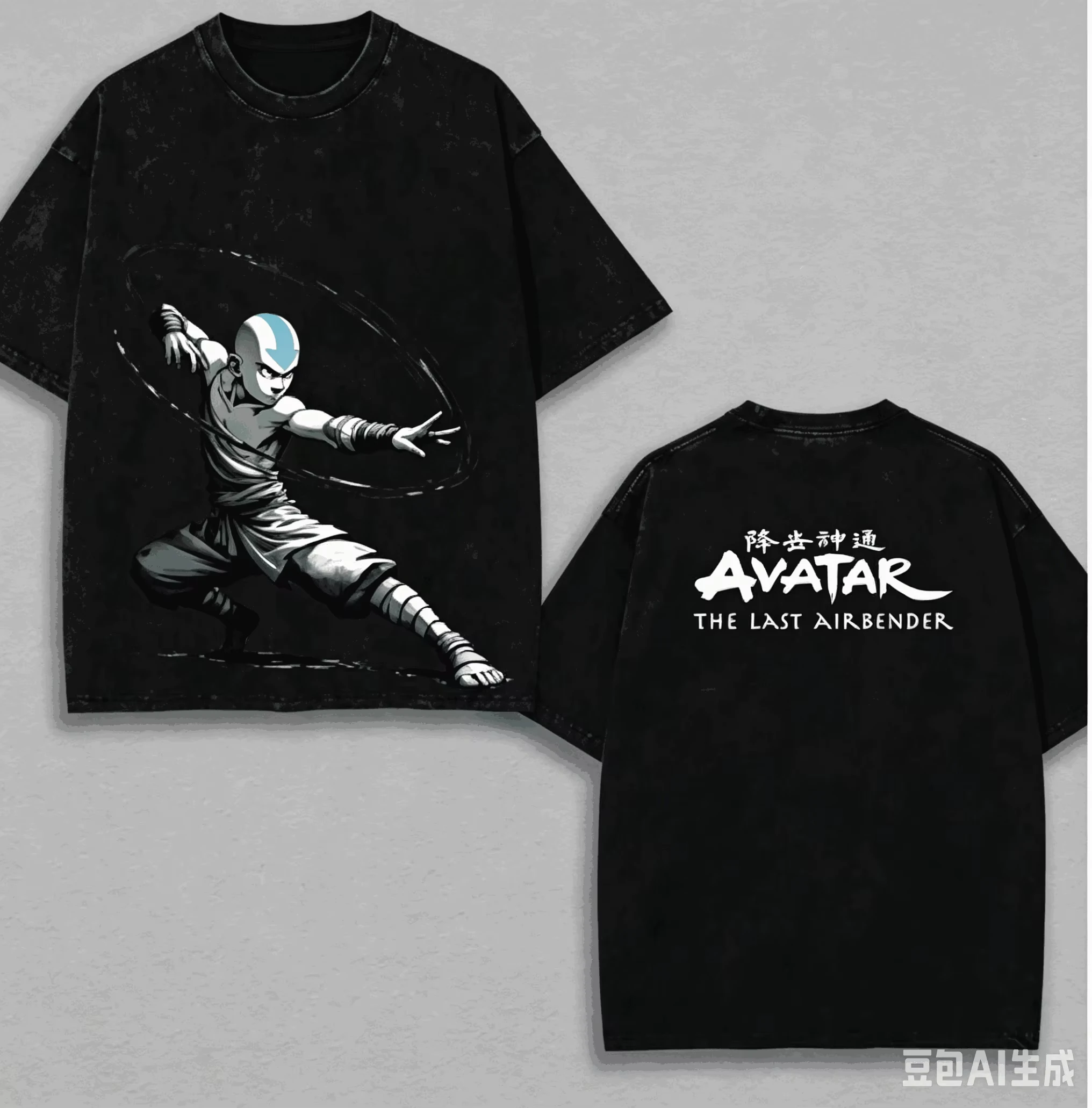 Avatar The Last Airbender 2026 New Washed T-shirt Model personality Clothes shirt Year round clothing Retro Fashion Vintage soft
