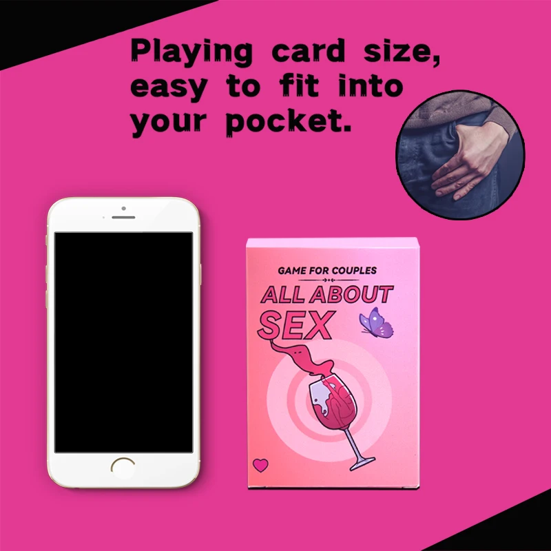 All About Sex, An Exciting Original Card Game for Couples, Elevate Your Evenings with Fun and Joy, 2 Players, 20+Mins, Age 16+