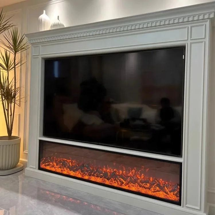 Custom High-end Fireplace Core Home Embedded Simulation Flame European Electric  Decorative Cabinet Electronic Heating