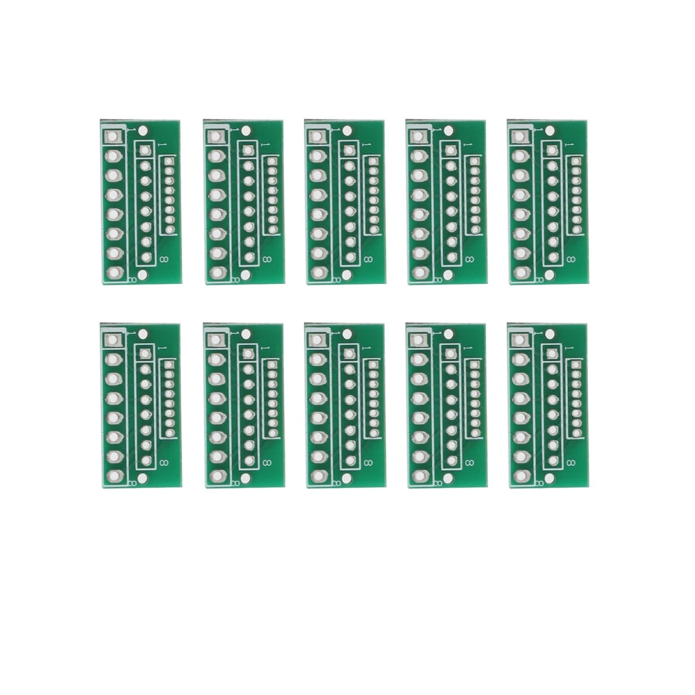 10pcs 1.27MM 2.0MM 2.54MM 8 Pin 3 Row 24 Holes Adapter Board for Wireless Modules