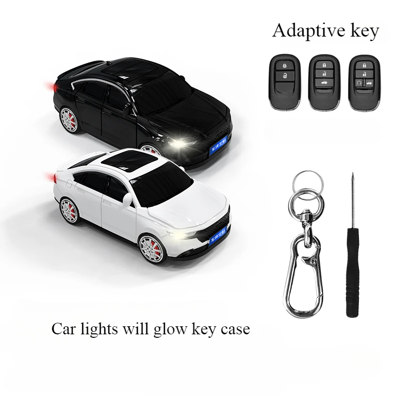 

For Honda Accord Key Case Car Model Case Remote Control Protective Cover New Keychain Accessories Gifts Car Decorations