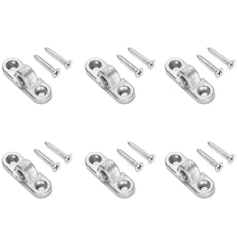 Stainless Steel Wall Awning Eyelets 4/6Pcs Anti-Corrosion Eyelets for Caravan Motorhome Outdoor Tent Awning Replacement