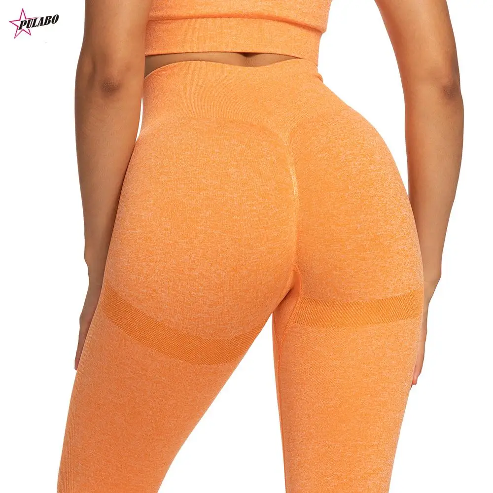 PULABO Women High Waist Leggings For Fitness Lady Sexy Bubble Butt Gym Sports Workout Leggings Push Up Fitness Female