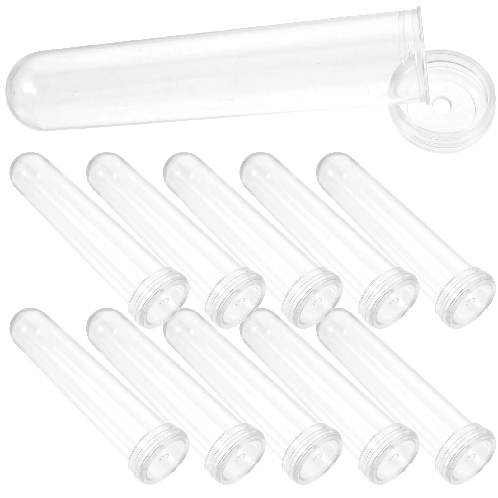

50 Pcs Flower Vials Nutrition Plastic Floral Fresh Keeping Water Hose RoseFloral Water Tubes Small Culture Tubes