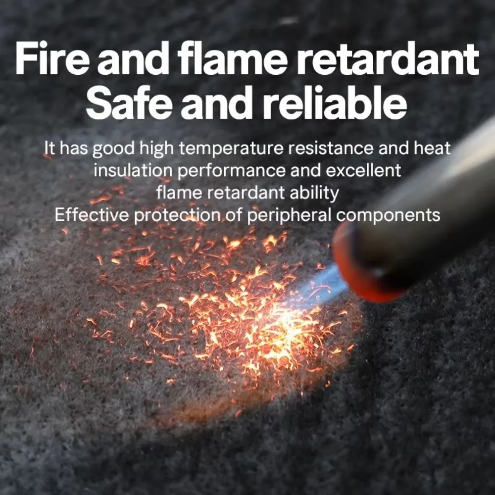 Black Carbon Fiber Felt Fireproof Flame-retardant Torch Shield Mat Felt High-temperature Resistant Welding Protective Blanket