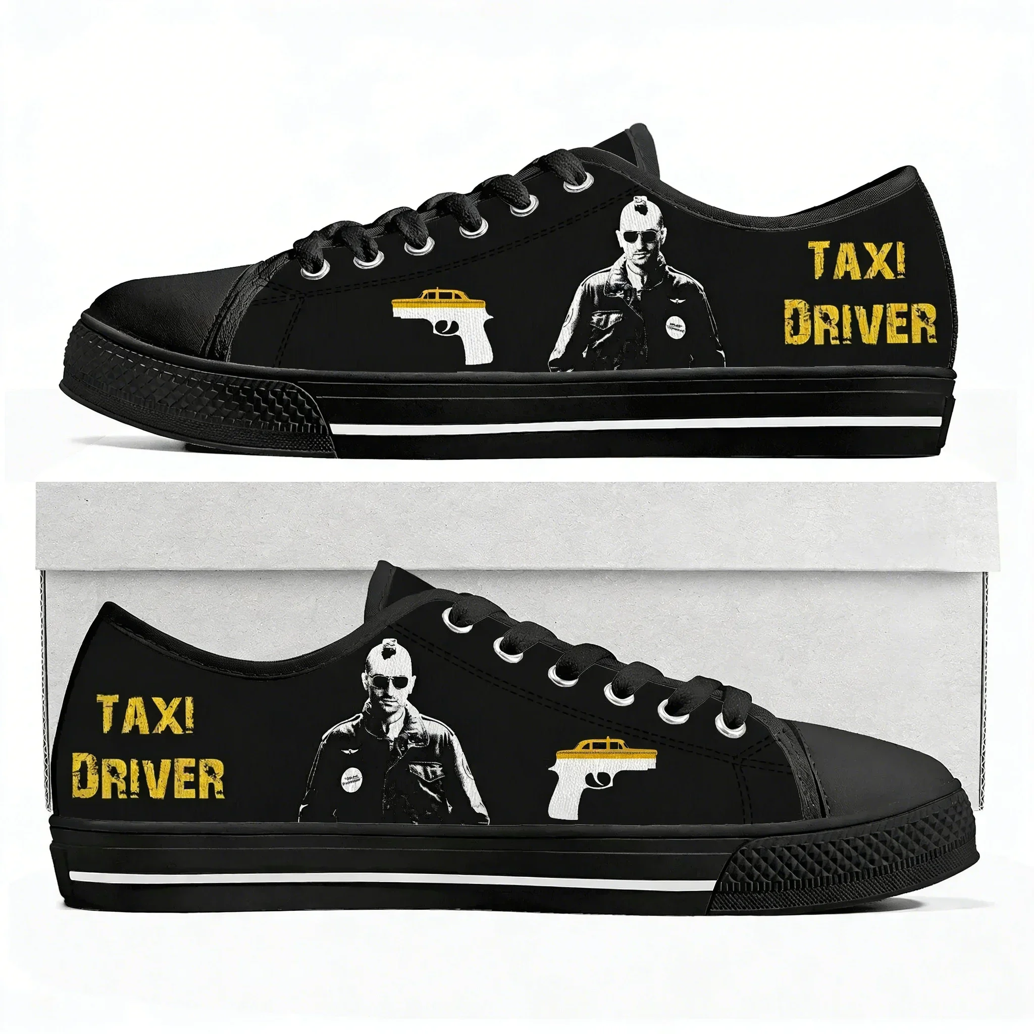 

Taxi Driver Movie Low Top Sneakers Mens Womens Teenager High Quality Canvas Sneaker Couple Casual Shoes Customize DIY Shoe