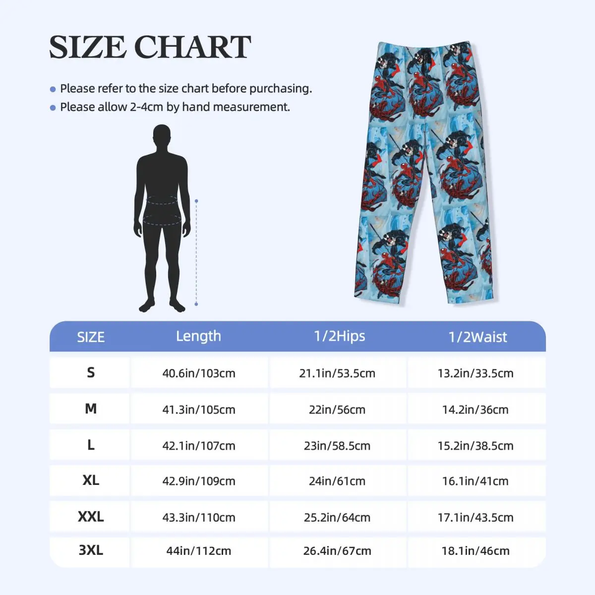Custom Printed Venom Pajama Pants Men Aggressive Sleep Sleepwear Bottoms with Pockets