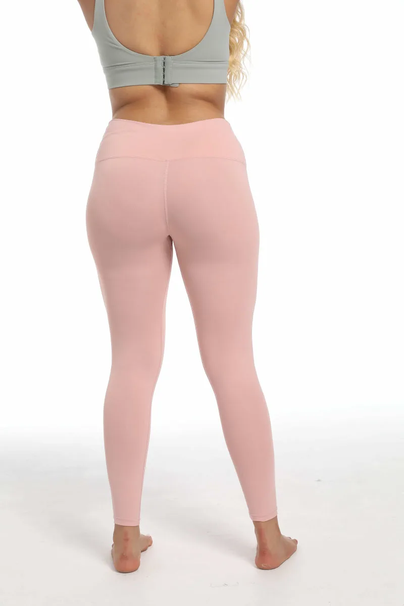 YEHAN Custom LOGO women's running trousers belly and hip yoga clothes fitness sports nude leggings