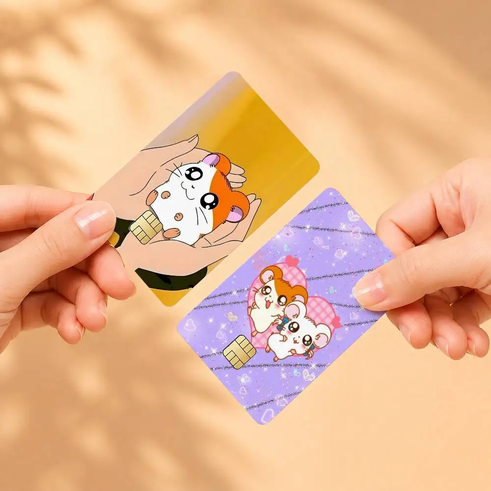 CUTE H-Hamtaro Kawaii World Sticker Film Tape Skin for Credit Card Debit Card Waterproof Stickers