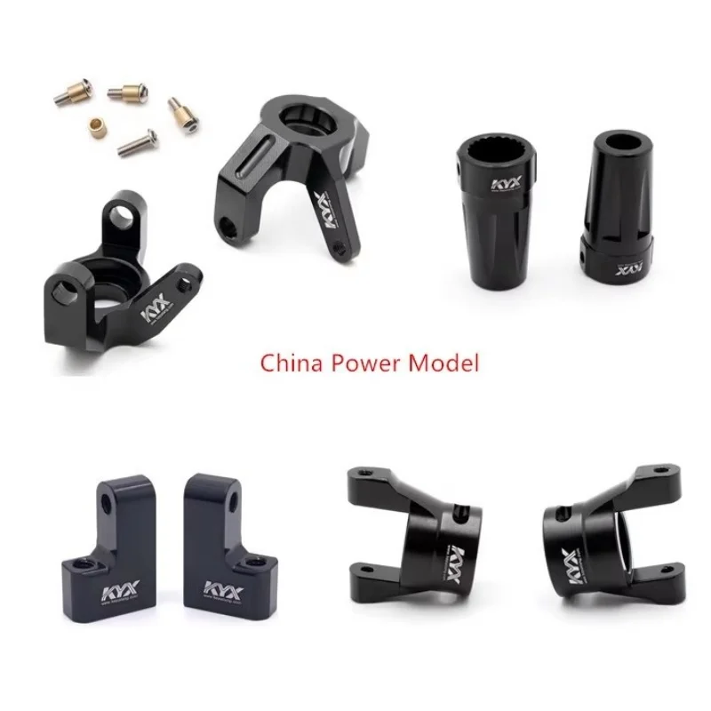 

KYX Servo Mount C-Hub Carrier Caster Block Steering Knuckle Rear Axle Shaft Sleeve for Axial Wraith 90048