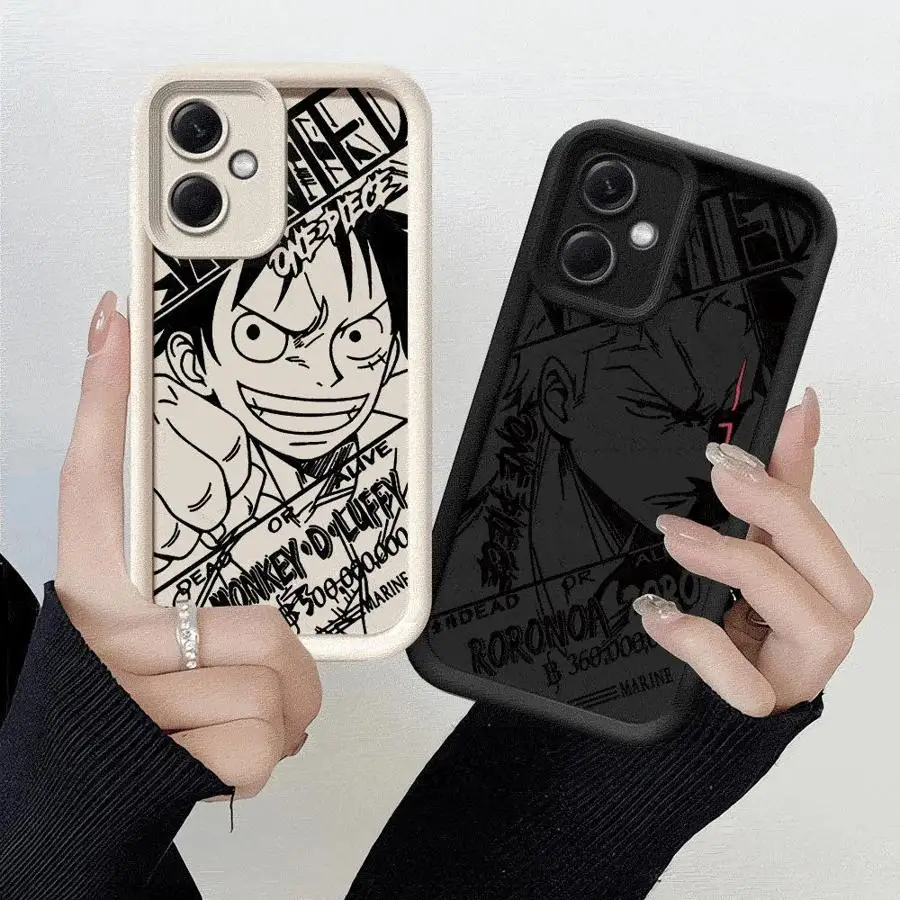 Cartoon One Piece Phone Case for Xiaomi Redmi 12C 13C 12 A1 A2 Plus A3 A3x Poco X3 Pro C50 C51 C61 X3NFC Soft Cover Shell