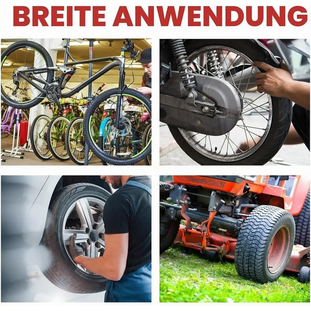 Pack of 31 Tyre Assembly, Tyre Lever with Rim Protection & Non-Slip Handles,Valves,Valve Core Wrench & Carry Bag