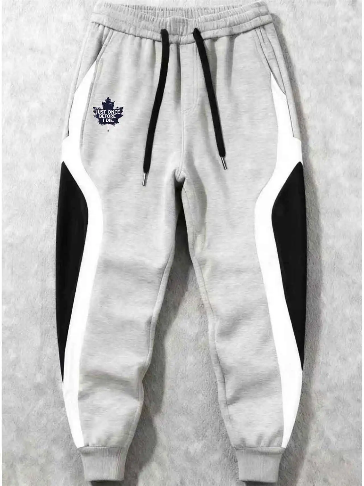 

Новое поступление весны и осени 2026, свободная повседневная спортивная одежда, брюки длиной до щиколотки с цветными блоками для мужчин