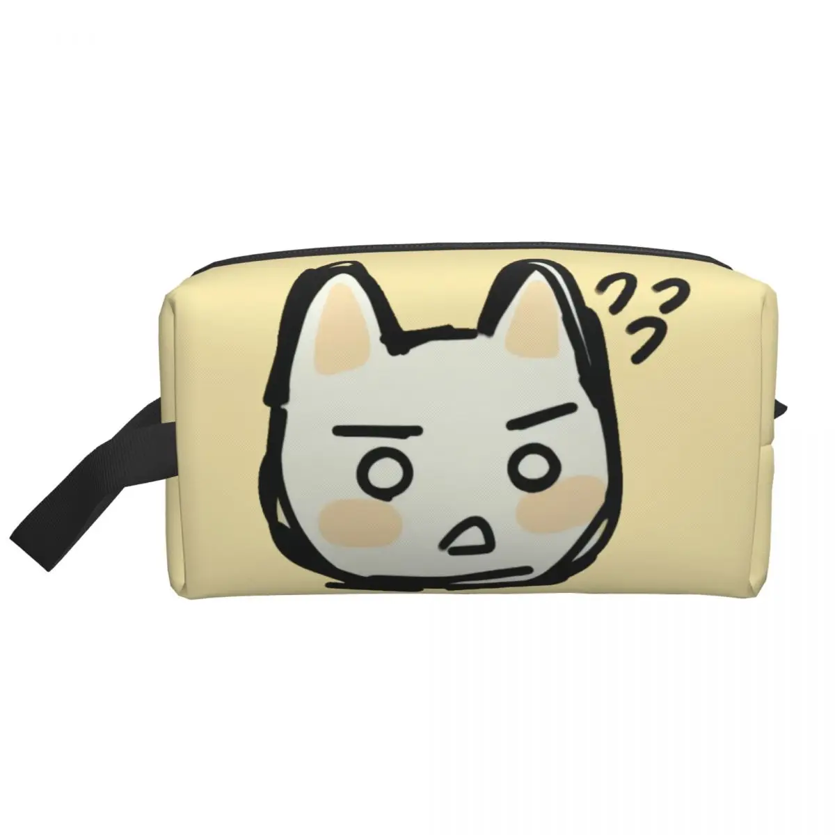 Custom Toro Inoue Cat Travel Cosmetic Bag Women Anime Animated Games Toiletry Makeup Organizer Ladies Beauty Storage Dopp Kit