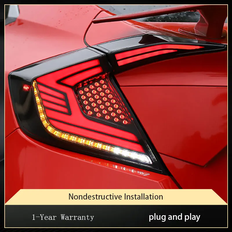 

Car Lights For Honda Civic G10 2016 2017 2018 2019 2020 Taillight Upgrade LED DRL Projector Lens Dynamic Rear Tool Accessories
