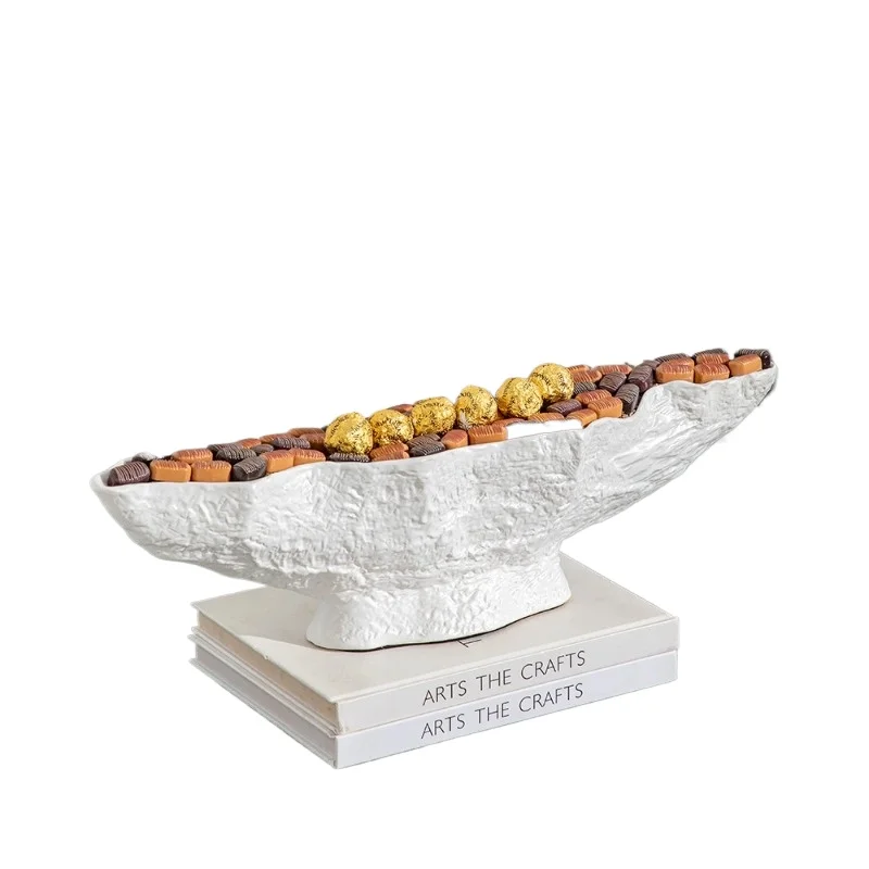 

White long board chocolate dried fruit board decorative accessories Chaozhou Ceramic Factory