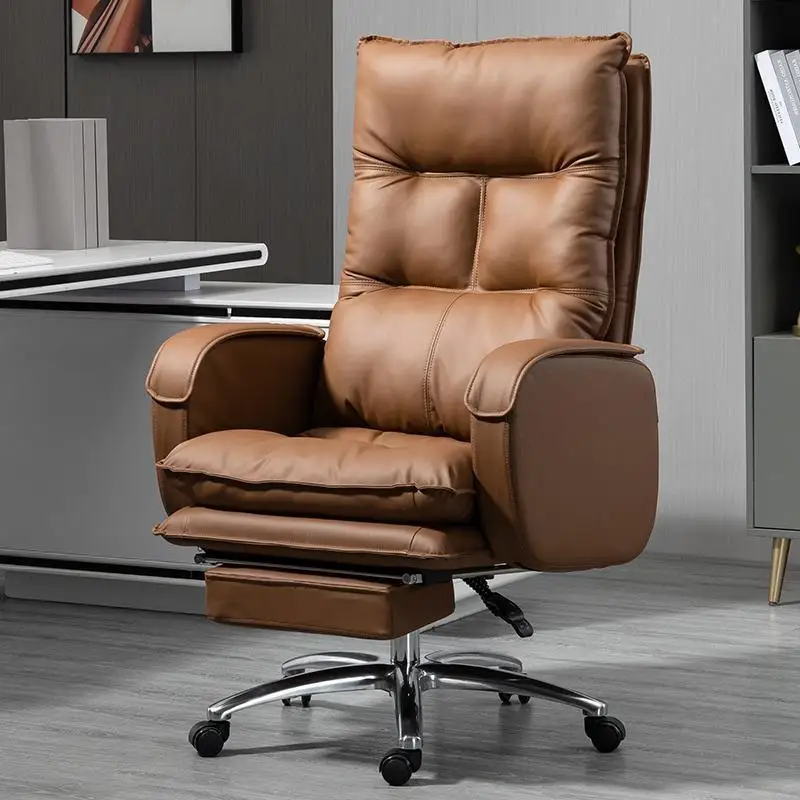 

Pad Office Chair Glide Comfy Upholstery Mechanism Rotating Base Study Floor Game Chairs Headrest Moveis Conference Furniture