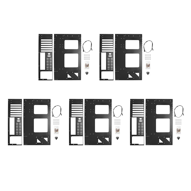 

AP-5X Mining Frame Mining ETH Motherboard Bracket Thickened Bitcoin Mining Rig Case Support ITX/ Mini ATX For 8 GPU(ATX)