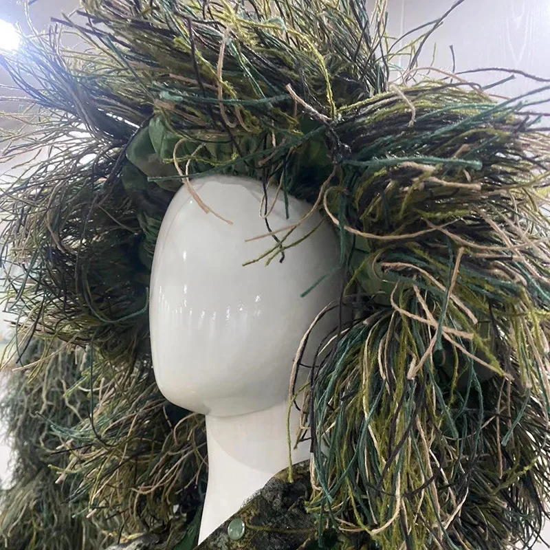 

Jungle Wool Hat Ghillie Suit Accessories Desert Wool Hat Snow Wool Hat with Elastic