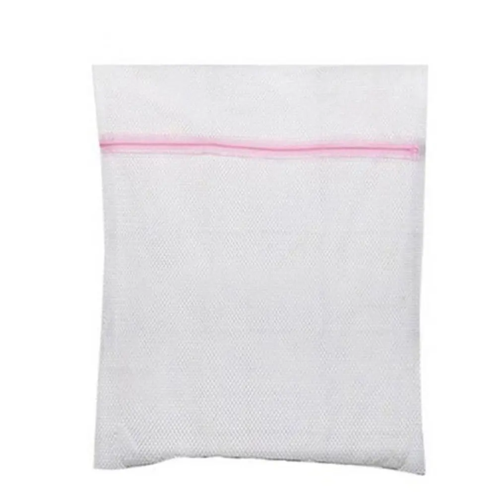 Bolsa de lavandería de nailon plegable con cremallera, sujetador, calcetines, ropa interior, red de protección para lavadora, bolsa de almacenamiento de lavandería, 3 tamaños