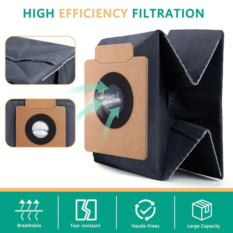 แผ่นกรองสำหรับ eufy X8 Pro SES หุ่นยนต์ดูดฝุ่นอะไหล่หลักแปรงลูกกลิ้งหลักแผ่นกรอง HEPA อุปกรณ์เสริมสำหรับถุงหูรูด