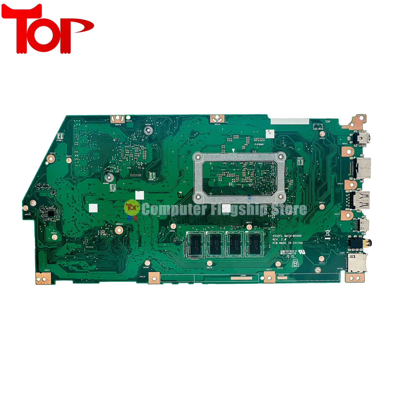 Imagem -03 - Placa-mãe do Portátil para Asus Mainboard X532fl X532fl K532f V532f S531f K531f V531f X532f X531f X531f i3 i5 i7 ° 10 °