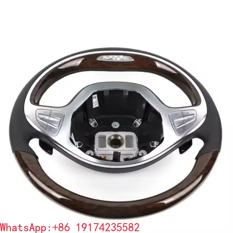 

Best Hot Steering Wheel for Mercedes benz 14-17 W222 S300 S320 S400 S500 S600 Modified Peach Wood Steering Wheel Fast Shipping