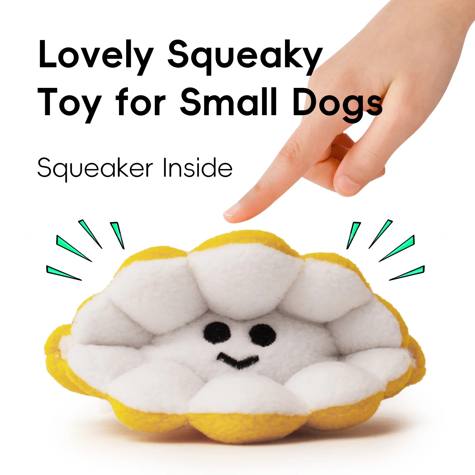 Soft Plush Toy for Puppy & Small Dogs, Dog Chew Toy, Squeaky Dog Toy, Dog Snuffle Toy, Fetch Dog Toys for small breeds