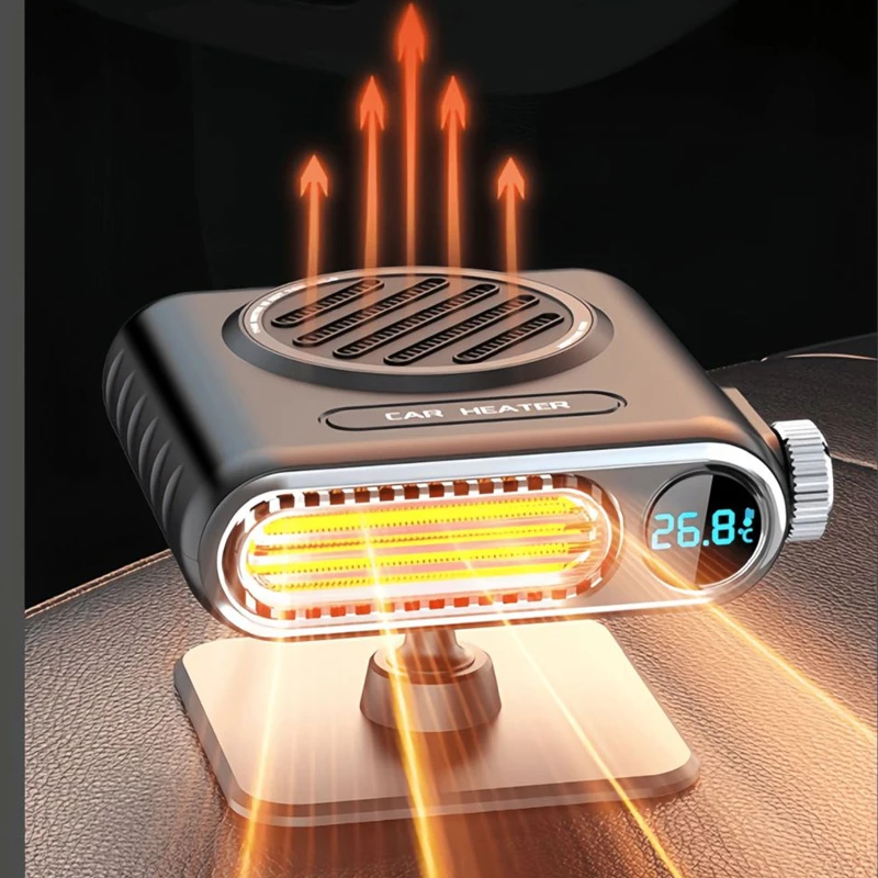 

Электрический обогреватель Вентилятор с цифровым дисплеем Вентилятор быстрого нагрева 12 В/24 В Автомобильный обогреватель Зимний автомобильный скоростной вентилятор Отопление Отопление