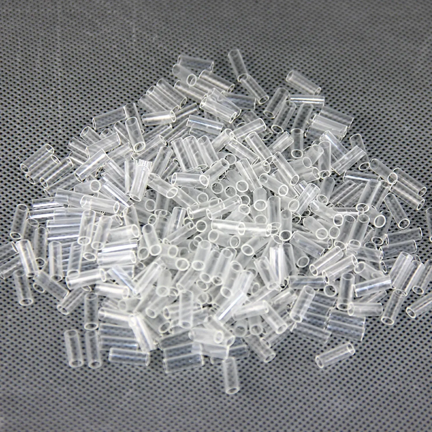

500pcs Heat Shrink Tubes for Hair Extensions Without adhesive Fusion Hair Accessories tools Transparent Color
