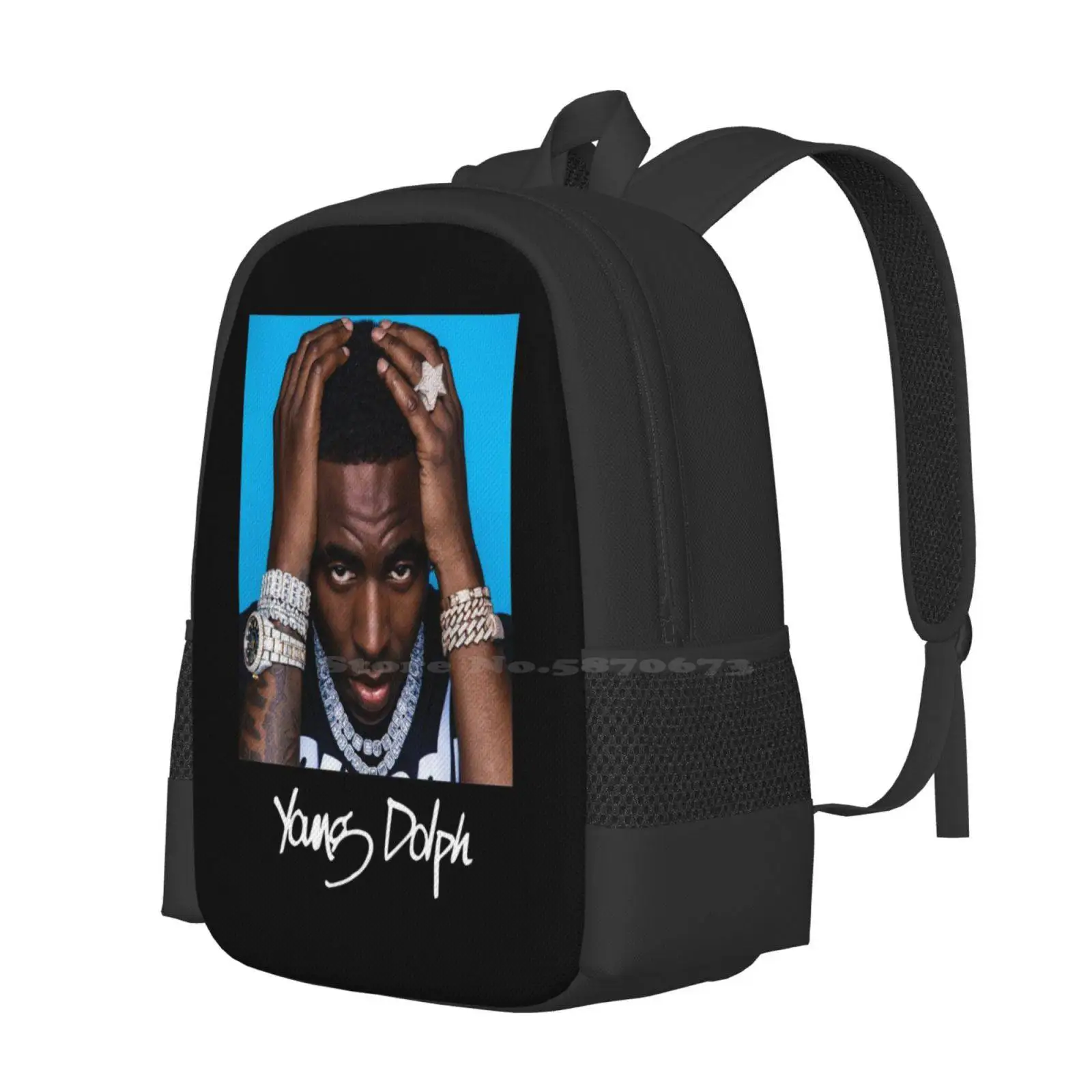 Young Dolph Fan Art Hot Sale Backpack Fashion Bags Young Dolph Young Dolph Young Dolph Young Dolph Young Dolph Young Dolph