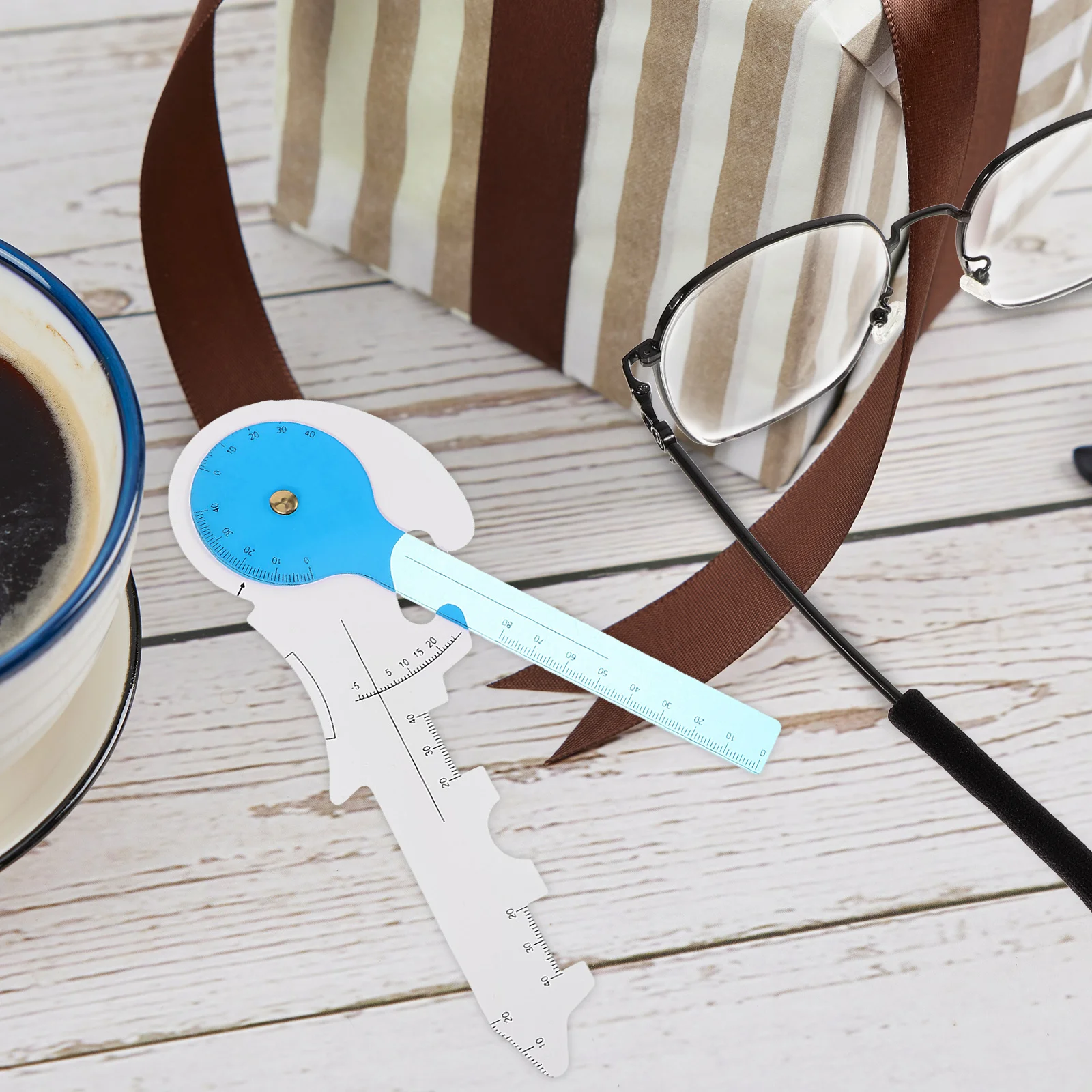 Glasses Pupil Distance Measurement Ruler Multi-Use Plastic Tool for Accurate Frame Fitting and Optometry