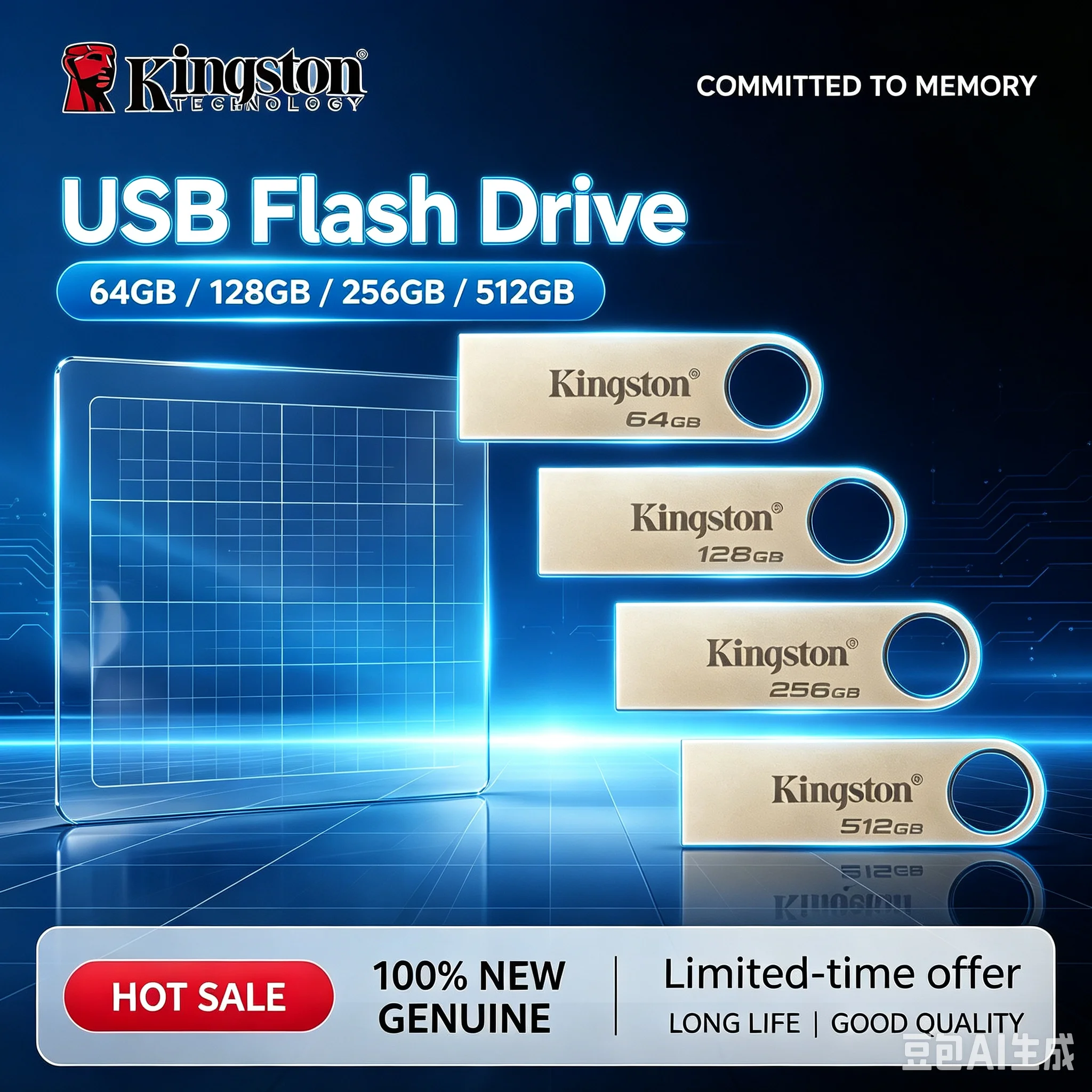 

Kingston Flash Drive Data Traveler SE9 USB3.2 Gen1 64GB 128GB 512GB Metal Gold Pen Drive Up to 220Mb/s U Disk Pendrive