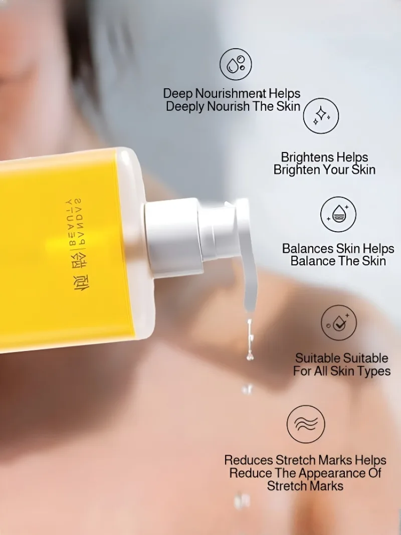 Olio per doccia domestico Pulizia delicata Idratante Lavaggio del corpo Olio non essiccante Pulizia Idratazione setosa