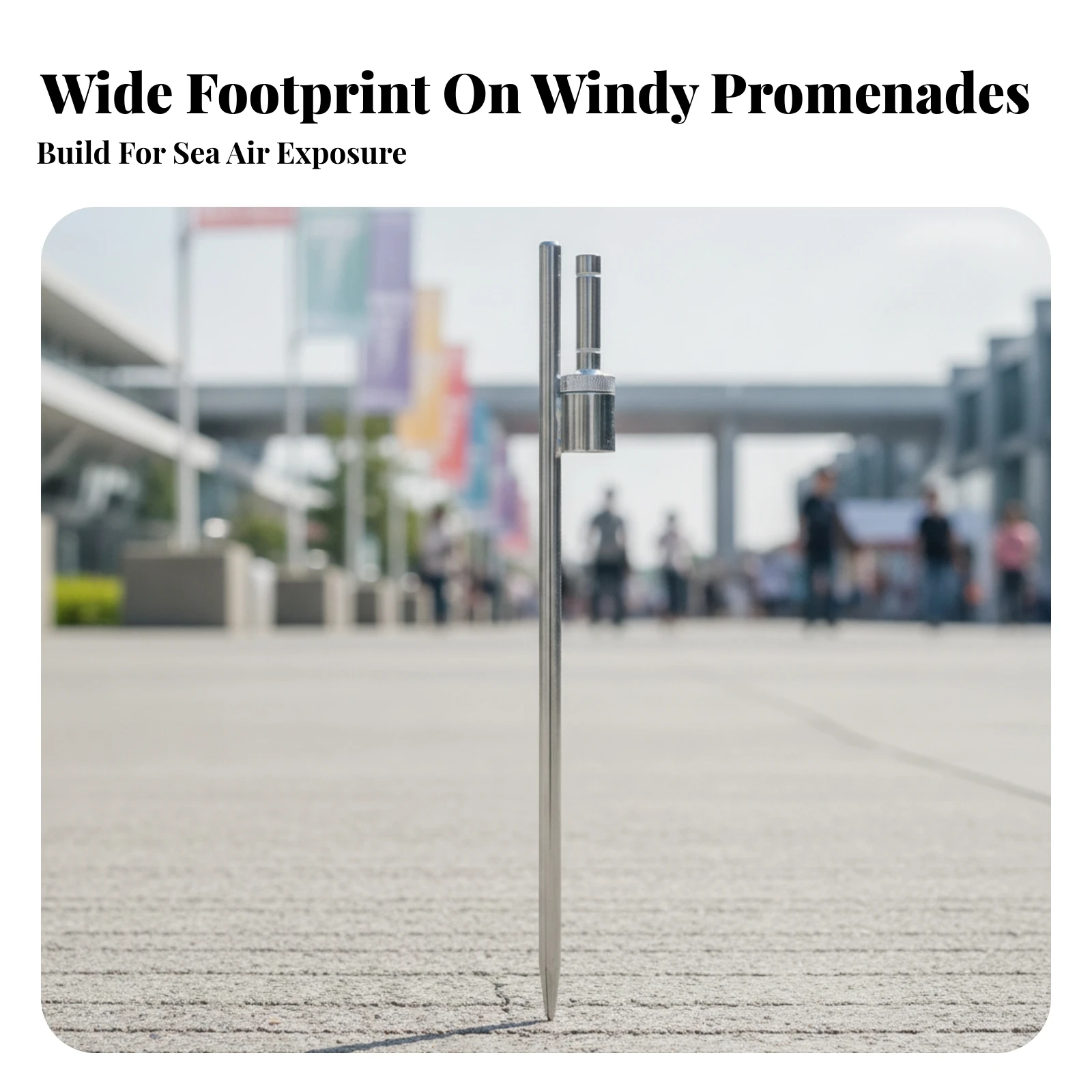 Rotating Ground Insert Base Easy Installation Ground Stake with Rotating Socket Flag Pole Base Sturdy Hardware Pointed