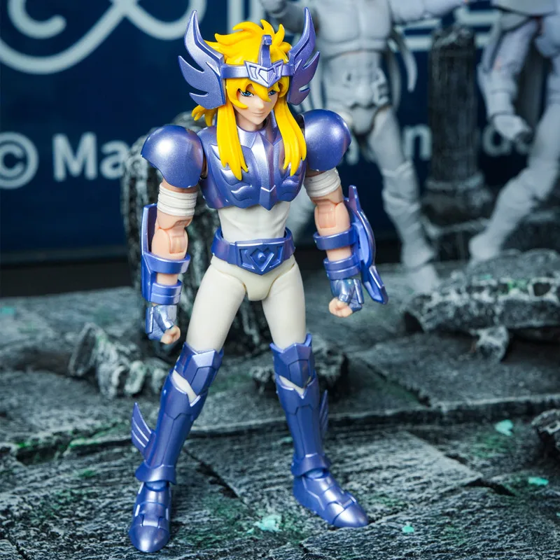 Blokees Saint Seiya Hyoga Camus Cartoon Anime Figur Sammlung Modell Baustein Spielzeug Bewegliche Desktop Ornament Weihnachten Geschenk