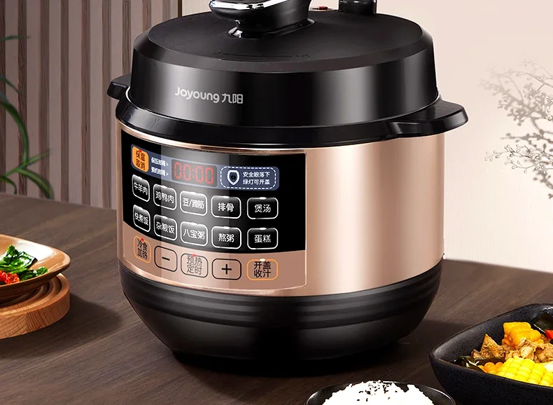 220V Joyoung High-Pressure Electric Cooker with Double Pots and Multiple Functions for Family Use