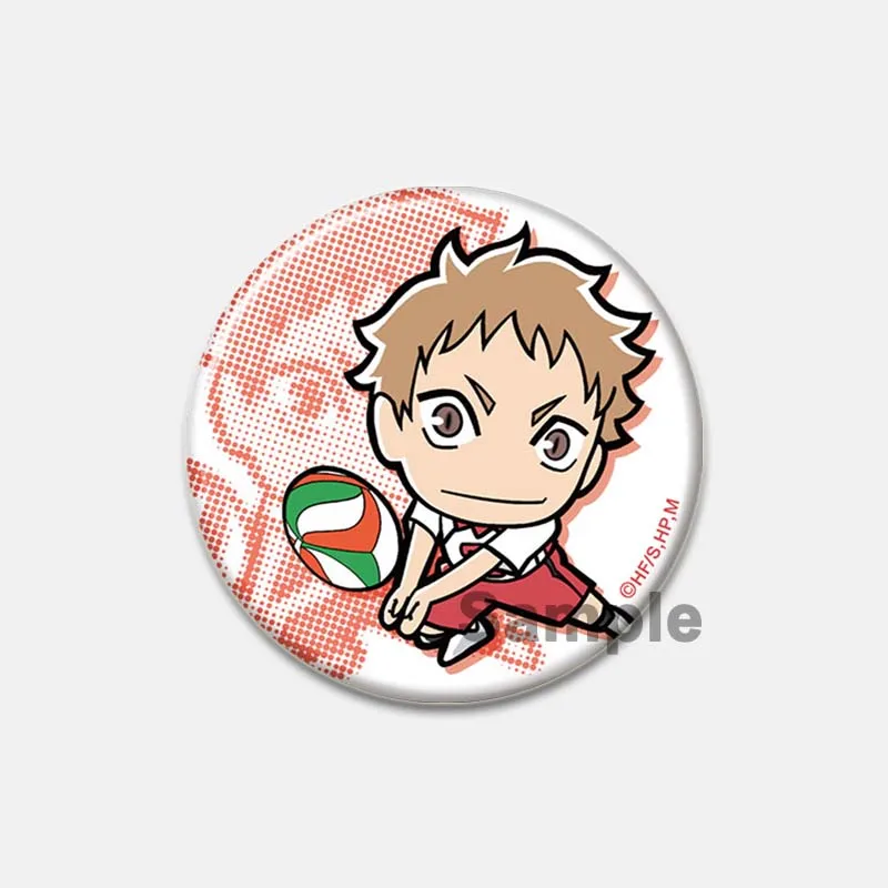 Anime Haikyuu!! Brooches Cartoon Enamel Lapel Pins Manga Figure Buttons Badges Shirt Bag Jewelry Accessories Collection Gifts