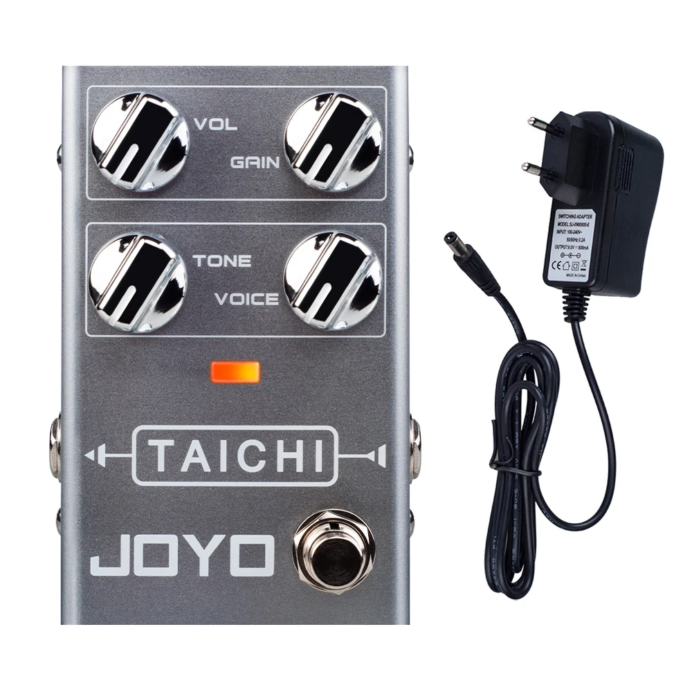 JOYO R-02 Overdrive Gitaareffectpedaal Low Gain Gitaareffectenversterker Unieke VOICE-knop met EQ-bandfunctie Klassieke tonen