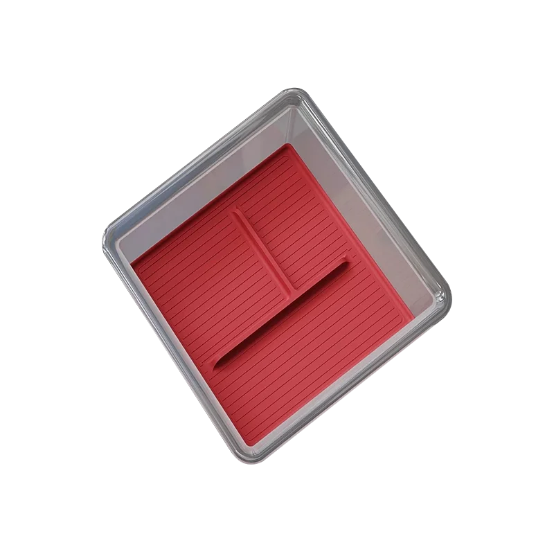 For Zeekr 7GT Armrest Storage Box Movable Double Layer Silicone Center Console Organizer Custom Car Interior Accessories