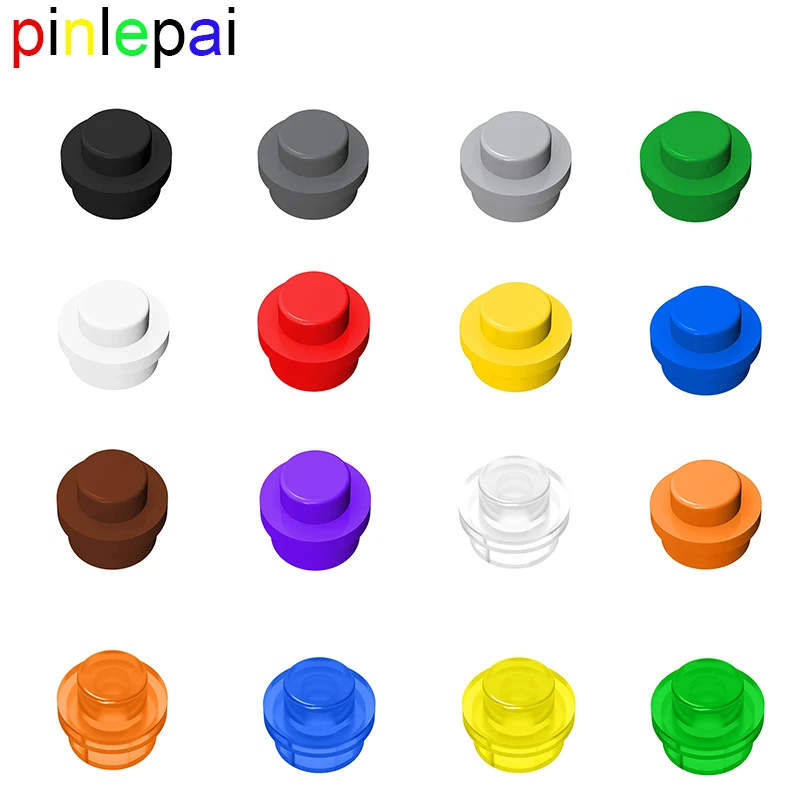 Pinlepai 6141 Bricks Plate Round 1x1 Dot Diy Building Bloc Block Brick Moc Particles Bricks 4073 30057 Blocks Toys For Children