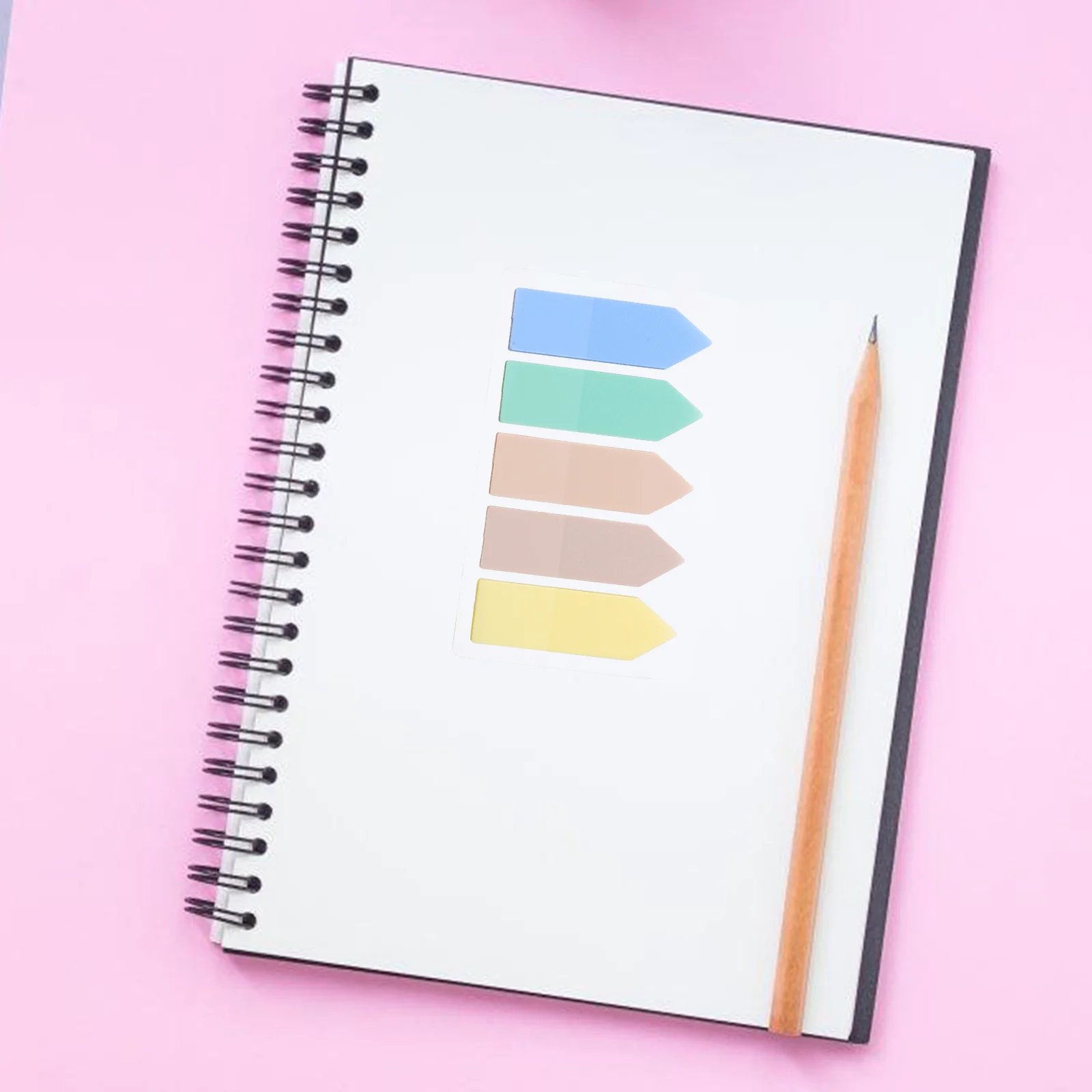 

10Sets Arrow Label Sticky Tabs Colorful Paper Reading Markers Practical Page Markers Highlight Strips for Office
