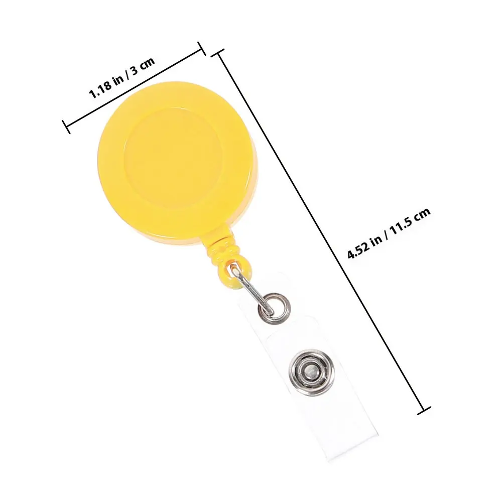 9Pcs Retractable Badge Holders Chest Card Clips Multi-Function Nurse Id Card Holder Name Tag Clip for Doctor Employee