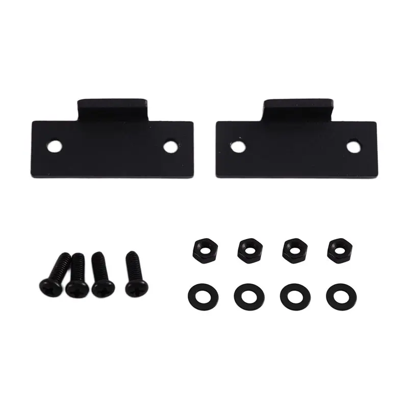 A99E - Kit de reparación de cubierta antipolvo para tocadiscos de aleación de aluminio, 1 par, negro, con bisagras, compatible con Technics SL-D1 D2 D3 B1 Q2 Q200 3200 220