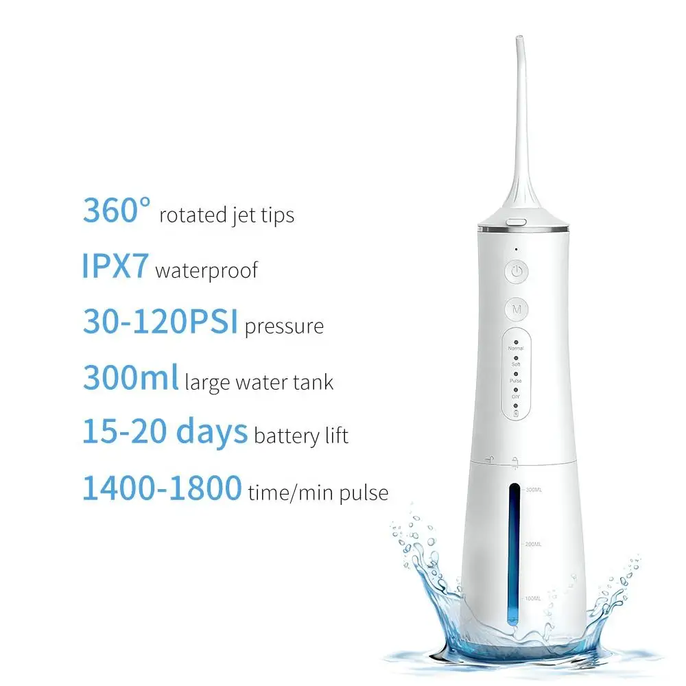 Dental Flosser Portable Water Floss Household Dental Cleaner Clean Teeth Clean Mouth Fresh Breath