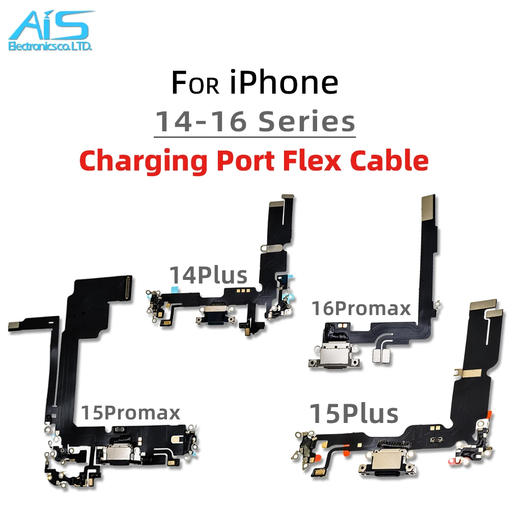 

USB-док-станция для зарядки, разъем, разъем, гибкий кабель для iPhone 14 15 Plus 16 Pro Max 14Pro 15Pro 16Pro 14Promax 15Promax 16Promax