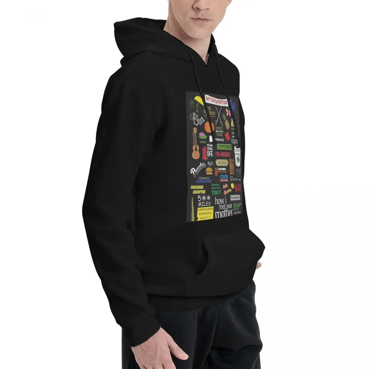 How I Met Your Mother HIMYM TV Show Collage Men Women Casual Pullover Sweatshirts Fashion Long Sleeve Hooded Autumn Winter