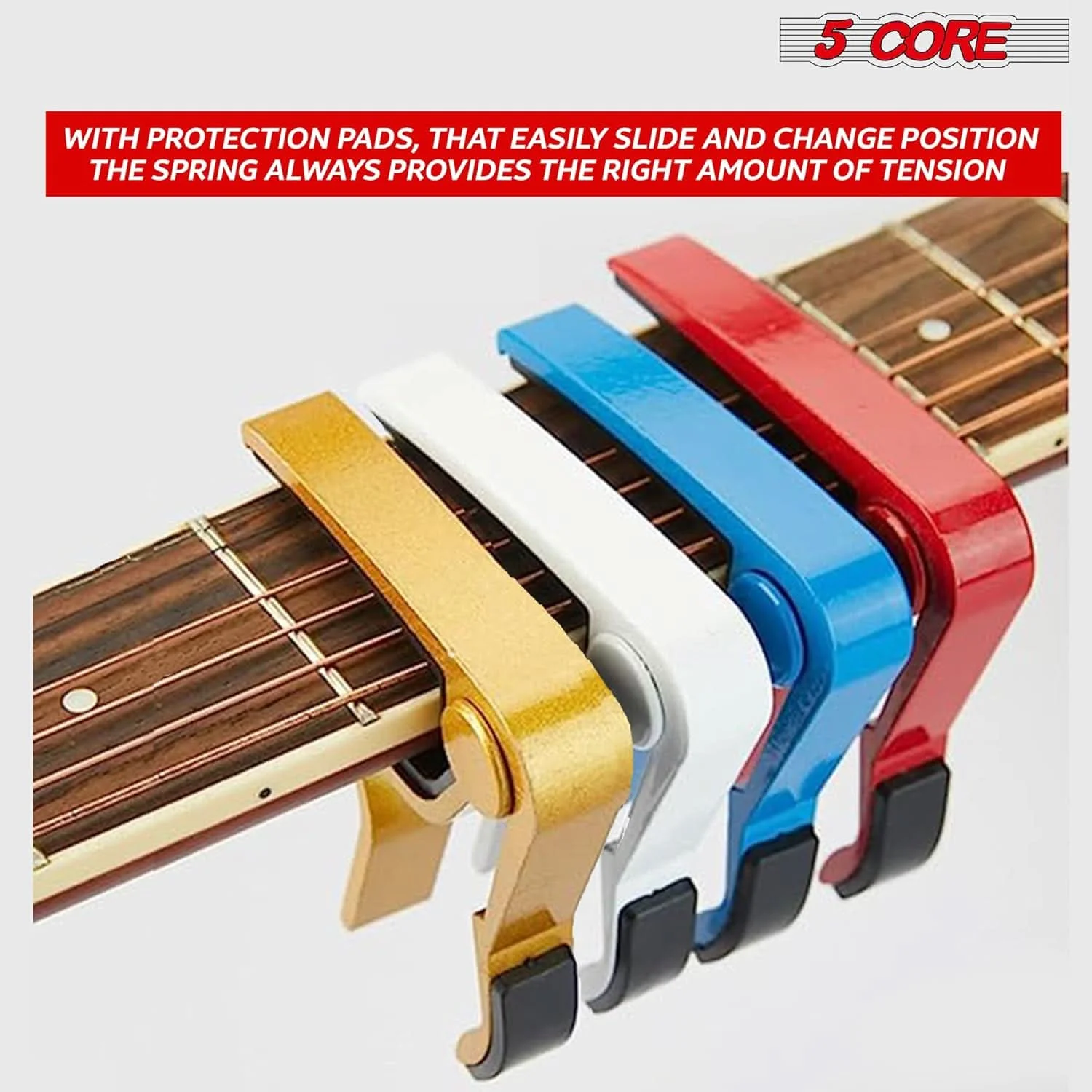 5 الأساسية كابو الصوتية الغيتار الكهربائي 6 سلسلة كابو كليب لبانجو مندولين القيثارة كابو BRWG 4 قطعة