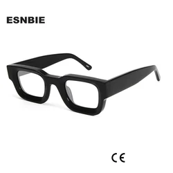 Trendy Handmade Acetate Punk Square Optical Glasses Frame Men Myopia Eyeglasses Prescription Eyewear Frames Lentes Opticos Para